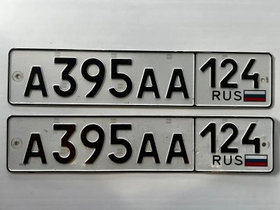 Лот: 22352783. Фото: 1. гос номер А 395 АА 124 серия ААА. Госномера