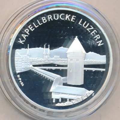 Лот: 6651876. Фото: 1. Швейцария 20 франков 2005 мост... Европа