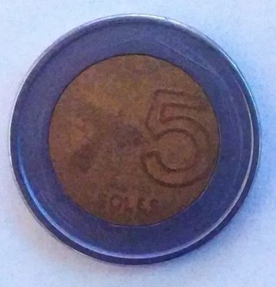 Лот: 25582565. Фото: 1. Перу 5 новых соль 1995. Америка