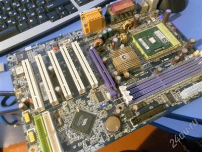 Лот: 702654. Фото: 1. gigabyte ga-7va + проц семпрон... Материнские платы
