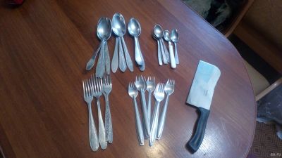 Лот: 17371116. Фото: 1. Столовые приборы. Столовые приборы, ножи