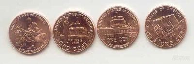 Лот: 863454. Фото: 1. 1 цент США серия "200 лет Линкольну... Америка