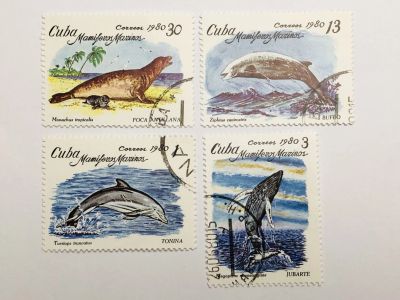 Лот: 23316679. Фото: 1. Рыбы. Морские млекопитающие. Полная... Марки