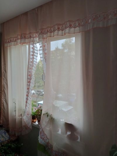 Лот: 24002624. Фото: 1. Шторы кухонные. Шторы, тюль