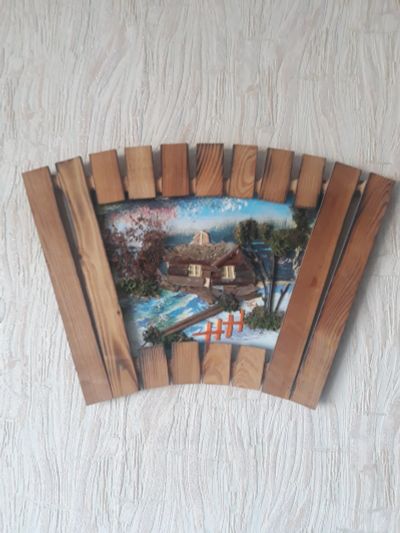 Лот: 14475246. Фото: 1. Картины дерево. Картины, рисунки