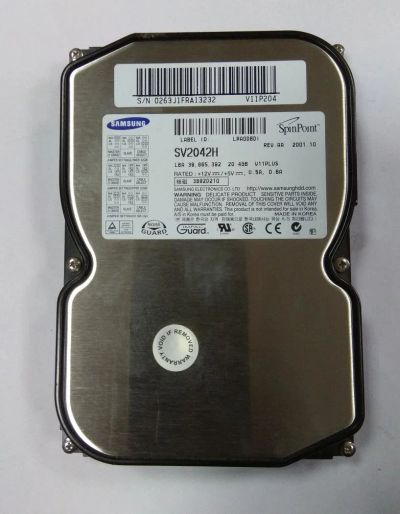 Лот: 11393884. Фото: 1. Жесткий диск Samsung SV2042H... Жёсткие диски