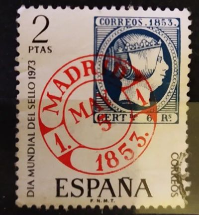 Лот: 21785865. Фото: 1. Испания 1973 Всемирный день почтовой... Марки