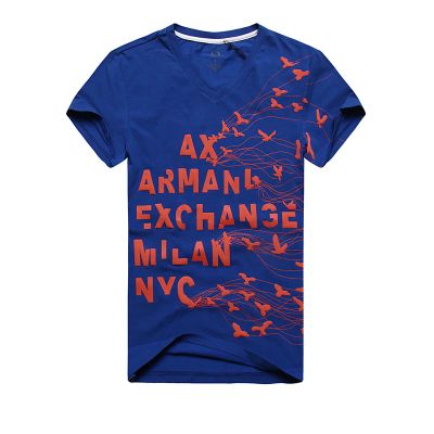 Лот: 5967029. Фото: 1. Футболка Armani р-р 46 птицы. Футболки, поло