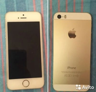 Лот: 7462630. Фото: 1. IPhone 5s gold 16 1530 не востановленый... Смартфоны