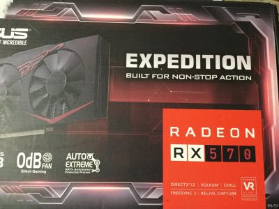 Лот: 16705763. Фото: 1. Видеокарта Asus Radeon rx 570... Видеокарты