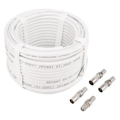 Лот: 24783982. Фото: 1. Антенный кабель Rexant RG-6, 20... Другое (тв и видео)