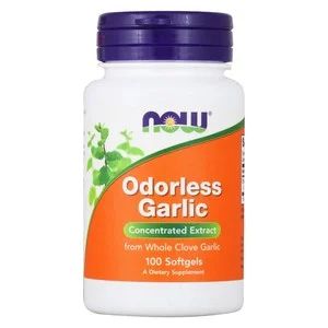 Лот: 18820302. Фото: 1. NOW Odorless Garlic 100 капс. Спортивное питание, витамины