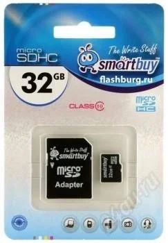 Лот: 2280492. Фото: 1. micro SD SmartBuy 32G class 10. Карты памяти