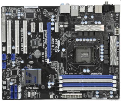 Лот: 13961123. Фото: 1. Mатеринская плата ASRock p67 pro... Материнские платы