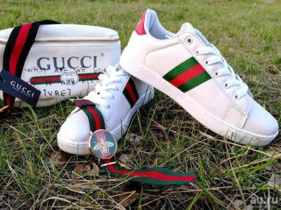 Лот: 13127439. Фото: 1. Кеды Gucci. Кеды, кроссовки, слипоны
