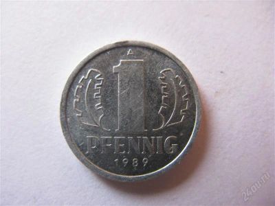 Лот: 1163149. Фото: 1. 1 пфеннинг 1989г. ГДР. Германия и Австрия