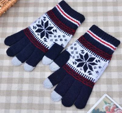 Лот: 10311359. Фото: 1. перчатки зимние вязаные для сенсорных... Перчатки, варежки, митенки