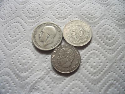 Лот: 10213906. Фото: 1. 3 серебрянных монеты. Великобритания и острова