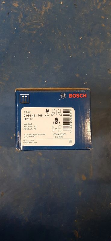 Лот: 18725105. Фото: 1. Тормозные колодки bosch 0986461769. Тормозная система