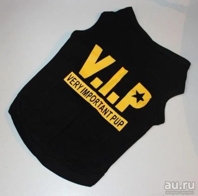 Лот: 12020251. Фото: 1. Майка V.I.P. / размер М / 100... Ошейники, одежда, конное снаряжение