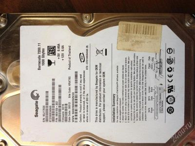 Лот: 2789817. Фото: 1. Seagate Barracuda 7200.11 на 1000... Жёсткие диски (HDD)