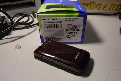 Лот: 813763. Фото: 1. Nokia 2720 Fold Red. Кнопочные мобильные телефоны