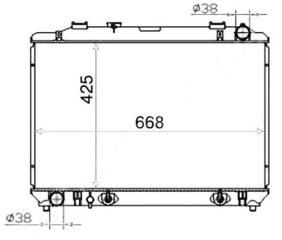 Лот: 3710631. Фото: 1. Радиатор toyota town ace noah... Двигатель и элементы двигателя