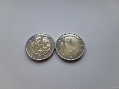 Лот: 17282498. Фото: 1. Люксембург 2 евро 2020 2 монеты... Европа