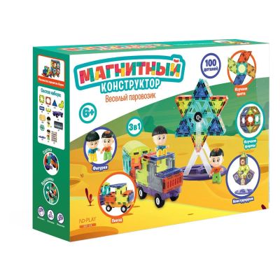 Лот: 24543981. Фото: 1. Магнитный конструктор ND Play... Конструкторы