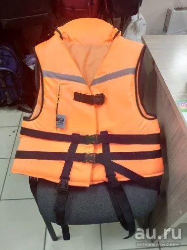 Лот: 17444869. Фото: 1. Спасательный жилет оранжевый спасжилет... Аксессуары для лодок и катеров