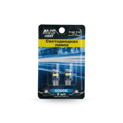Лот: 20584498. Фото: 1. T146 T10/белый/ (W2.1x9.5D) CANBUS... Оптика и освещение