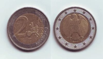 Лот: 19819255. Фото: 1. Монета - 2 евро Германия (2002... Европа