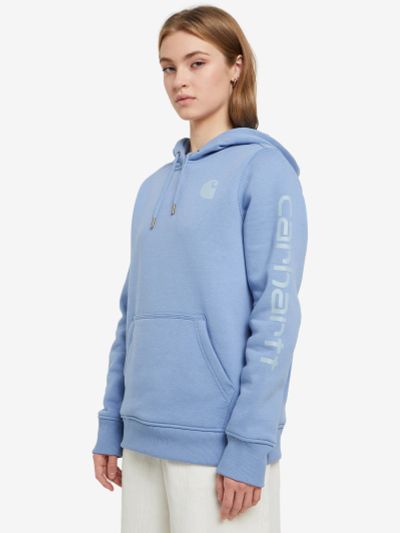 Лот: 22406581. Фото: 1. Худи женское Carhartt, Голубой. Другое (спортивная одежда)