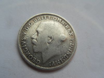 Лот: 16250879. Фото: 1. 3 пенса 1918 Великобритания. Серебро. Великобритания и острова
