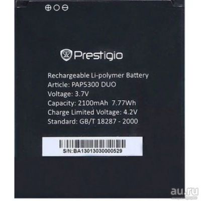 Лот: 8167850. Фото: 1. Аккумулятор Prestigio PAP5300... Аккумуляторы