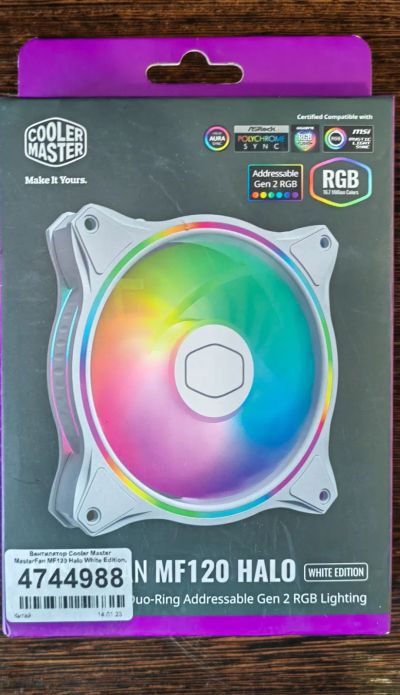 Лот: 19976505. Фото: 1. Кулер CoolerMaster MasterFan MF120... Системы охлаждения