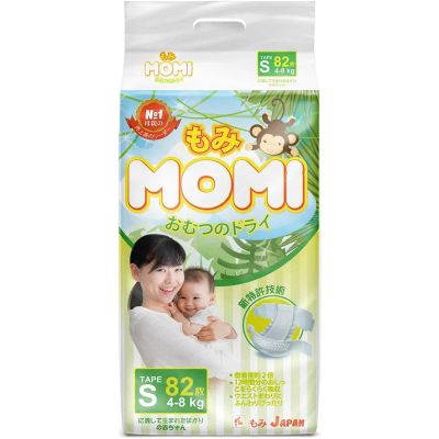 Лот: 13312969. Фото: 1. Подгузники японские MOMI S (4-8... Детская гигиена