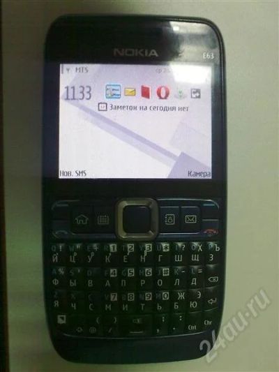 Лот: 736507. Фото: 1. Nokia E63 синий. Возможен обмен... Смартфоны