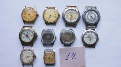Лот: 9028380. Фото: 1. Набор из часов 10 шт. № 14. Часы настенные, настольные