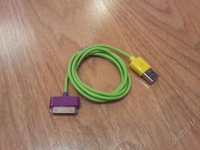 Лот: 1121648. Фото: 1. Необычный! Цветной! USB дата кабель... Дата-кабели, переходники