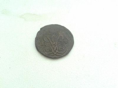 Лот: 6466653. Фото: 1. денга 1759.Оригинал. Россия до 1917 года