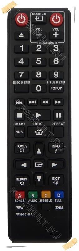 Лот: 15904907. Фото: 1. Пульт SAMSUNG AK59-00148A. Пульты ДУ