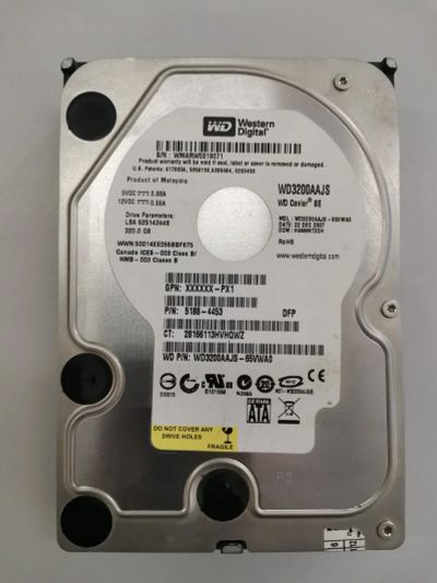 Лот: 18953377. Фото: 1. HDD WD Caviar Blue 320 Gb SATA-II... Жёсткие диски