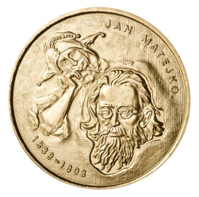 Лот: 5033895. Фото: 1. 2 злотых 2002 Польша, Ян Матейко... Европа