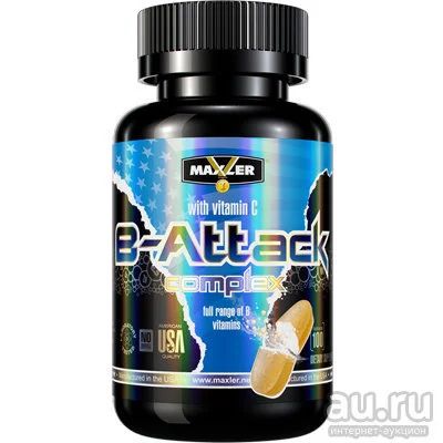 Лот: 8700045. Фото: 1. B-Attack Complex (100 таб) Maxler... Спортивное питание, витамины