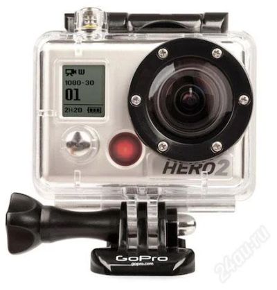 Лот: 2121384. Фото: 1. Комплект GoPro Hero2 + sd card... Видеокамеры