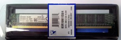 Лот: 6770428. Фото: 1. DDR3 Kingston (KVR16N11S8/4) 4ГБ... Оперативная память