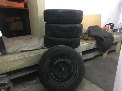 Лот: 11158290. Фото: 1. 4 колеса R14 Yokohama ice guard... Шины на дисках