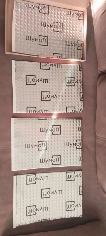 Лот: 23265711. Фото: 1. Шумоизоляция Шумоff 4 листа 27х37. Шумоизоляция