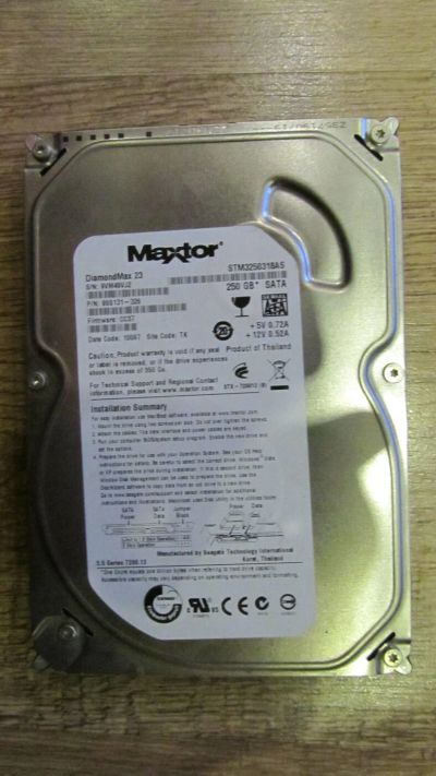 Лот: 10358586. Фото: 1. Жесткий диск Maxtor 250Gb читаем... Жёсткие диски (HDD)